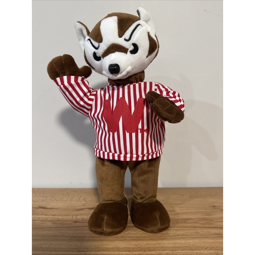 Vtg Gemmy Wisconsin Badgers Mascot Figure Dancing Singing NCAA College Football